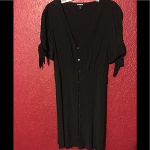 EXPRESS LBD Flirty Button Front Dress